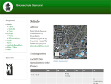 Tablet Screenshot of budosamurai.ch